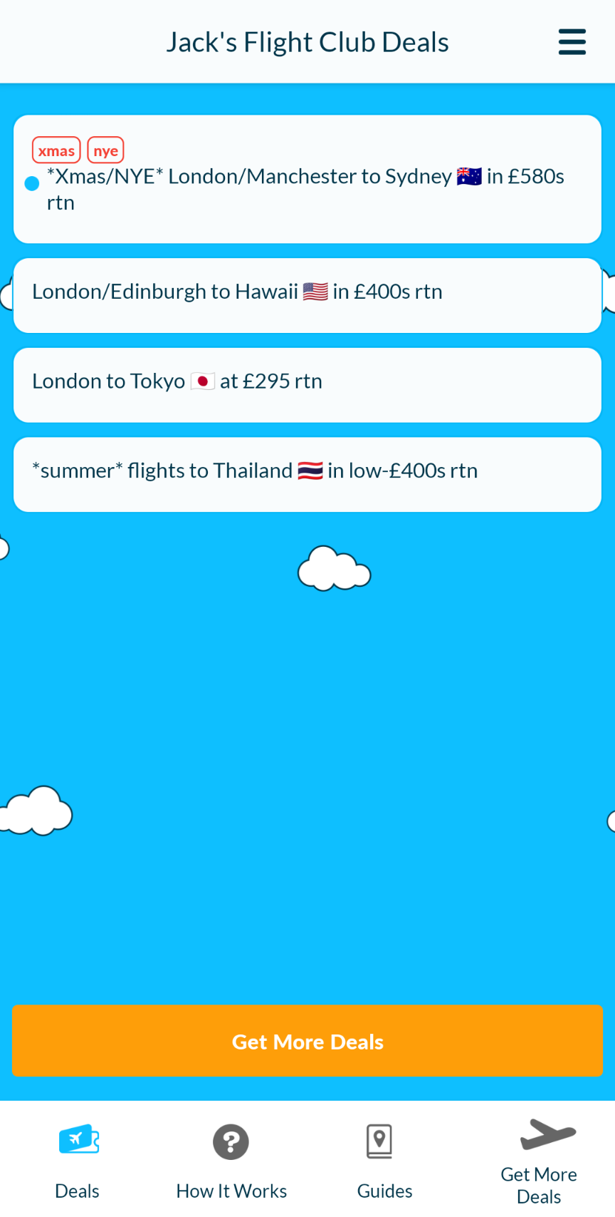 Jack's Flight Club app get cheap flight alerts to your phone